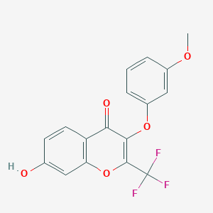 7-Hydroxy-3-(3-methoxyphenoxy)-2-(trifluoromethyl)chromen-4-one