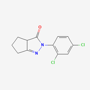 2-(2,4-dichlorophenyl)-2H,3H,3aH,4H,5H,6H-cyclopenta[c]pyrazol-3-one