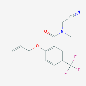 N-(Cyanomethyl)-N-methyl-2-prop-2-enoxy-5-(trifluoromethyl)benzamide