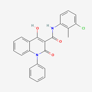 molecular formula C23H17ClN2O3 B2651859 N-(3-chloro-2-methylphenyl)-4-hydroxy-2-oxo-1-phenyl-1,2-dihydroquinoline-3-carboxamide CAS No. 1040645-29-1