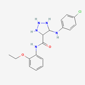 5-(4-chloroanilino)-N-(2-ethoxyphenyl)triazolidine-4-carboxamide