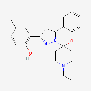 2-(1'-Ethyl-1,10b-dihydrospiro[benzo[e]pyrazolo[1,5-c][1,3]oxazine-5,4'-piperidin]-2-yl)-4-methylphenol