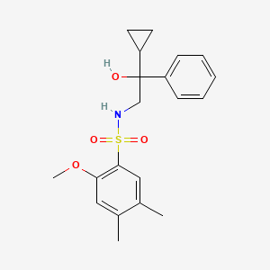 molecular formula C20H25NO4S B2651873 N-(2-环丙基-2-羟基-2-苯乙基)-2-甲氧基-4,5-二甲基苯磺酰胺 CAS No. 1421476-48-3