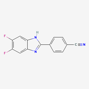4-(5,6-Difluoro-1H-benzimidazol-2-yl)benzonitrile