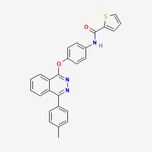molecular formula C26H19N3O2S B2651884 N-(4-((4-(对甲苯基)酞嗪-1-基)氧基)苯基)噻吩-2-甲酰胺 CAS No. 670269-72-4