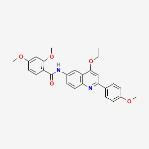 2-(4-chlorophenyl)-3-methyl-N-(2-methylbenzyl)-1-oxo-1,2,3,4-tetrahydroisoquinoline-3-carboxamide