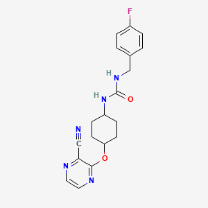 1-((1r,4r)-4-((3-Cyanopyrazin-2-yl)oxy)cyclohexyl)-3-(4-fluorobenzyl)urea