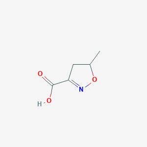 molecular formula C5H7NO3 B2651891 5-甲基-4,5-二氢异噁唑-3-羧酸 CAS No. 4486-00-4