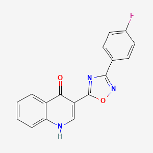 3-(3-(4-fluorophenyl)-1,2,4-oxadiazol-5-yl)quinolin-4(1H)-one