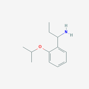 molecular formula C12H19NO B2651893 1-(2-异丙氧基苯基)丙-1-胺 CAS No. 954251-62-8