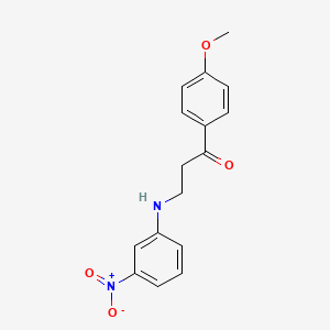 1-(4-Methoxyphenyl)-3-(3-nitroanilino)-1-propanone