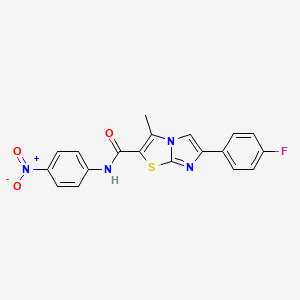 6-(4-fluorophenyl)-3-methyl-N-(4-nitrophenyl)imidazo[2,1-b][1,3]thiazole-2-carboxamide