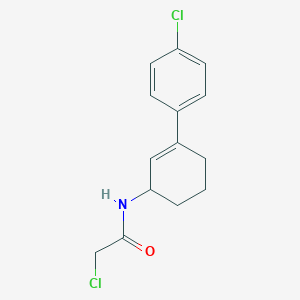 2-Chloro-N-[3-(4-chlorophenyl)cyclohex-2-en-1-yl]acetamide