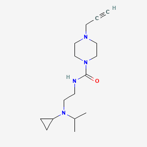 N-[2-[Cyclopropyl(propan-2-yl)amino]ethyl]-4-prop-2-ynylpiperazine-1-carboxamide