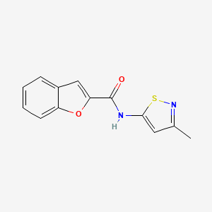 molecular formula C13H10N2O2S B2651921 N-(3-methylisothiazol-5-yl)benzofuran-2-carboxamide CAS No. 1207002-91-2