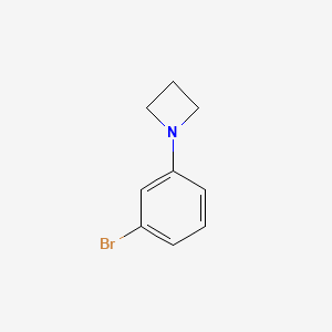 molecular formula C9H10BrN B2651932 1-(3-溴苯基)氮杂环丁烷 CAS No. 1313883-55-4