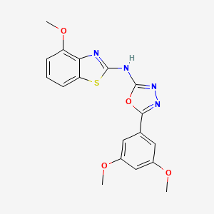 5-(3,5-dimethoxyphenyl)-N-(4-methoxybenzo[d]thiazol-2-yl)-1,3,4-oxadiazol-2-amine