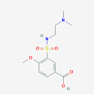 3-{[2-(Dimethylamino)ethyl]sulfamoyl}-4-methoxybenzoic acid