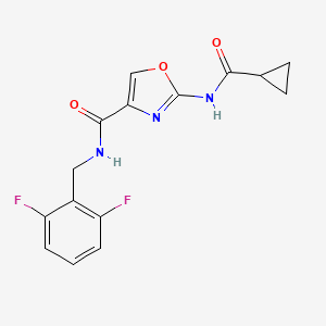 2-(cyclopropanecarboxamido)-N-(2,6-difluorobenzyl)oxazole-4-carboxamide