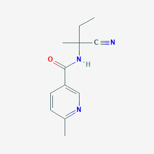 molecular formula C12H15N3O B2651987 N-(1-cyano-1-methylpropyl)-6-methylpyridine-3-carboxamide CAS No. 1248013-14-0