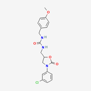1-((3-(3-Chlorophenyl)-2-oxooxazolidin-5-yl)methyl)-3-(4-methoxybenzyl)urea