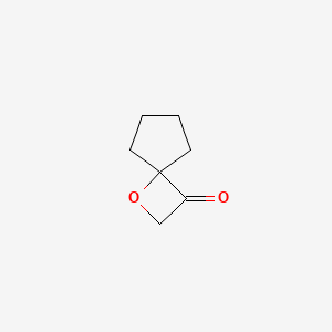 molecular formula C7H10O2 B2651999 1-Oxaspiro[3.4]octan-3-one CAS No. 1823935-01-8