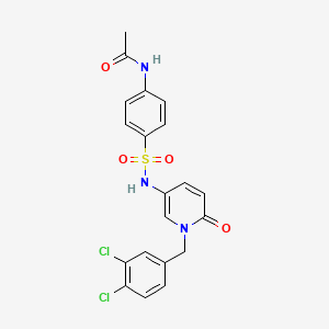 N-[4-({[1-(3,4-dichlorobenzyl)-6-oxo-1,6-dihydro-3-pyridinyl]amino}sulfonyl)phenyl]acetamide