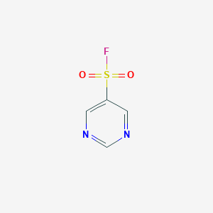 molecular formula C4H3FN2O2S B2652002 Pyrimidine-5-sulfonyl fluoride CAS No. 2230807-52-8