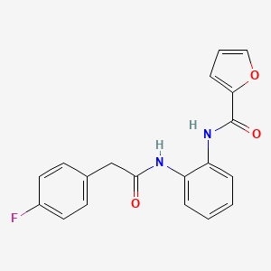 N-(2-(2-(4-fluorophenyl)acetamido)phenyl)furan-2-carboxamide