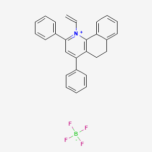 1-Ethenyl-2,4-diphenyl-5H,6H-benzo[h]quinolin-1-ium; tetrafluoroboranuide