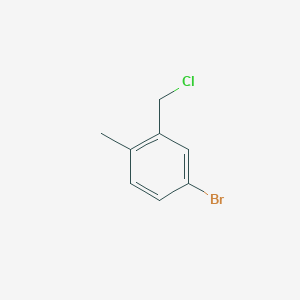 molecular formula C8H8BrCl B2652040 4-Bromo-2-(chloromethyl)-1-methylbenzene CAS No. 87604-18-0