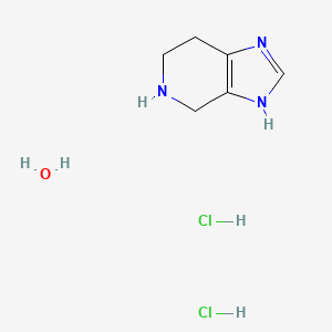 molecular formula C6H13Cl2N3O B2652048 4,5,6,7-四氢-3H-咪唑并[4,5-c]吡啶二盐酸盐水合物 CAS No. 5549-58-6