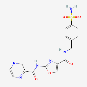 2-(pyrazine-2-carboxamido)-N-(4-sulfamoylbenzyl)oxazole-4-carboxamide