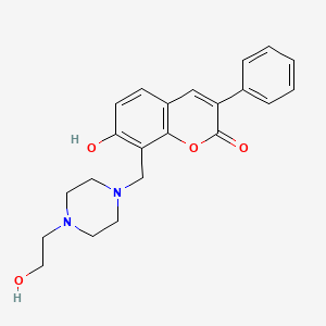 7-hydroxy-8-{[4-(2-hydroxyethyl)piperazin-1-yl]methyl}-3-phenyl-2H-chromen-2-one