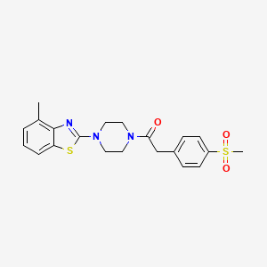 1-(4-(4-Methylbenzo[d]thiazol-2-yl)piperazin-1-yl)-2-(4-(methylsulfonyl)phenyl)ethanone