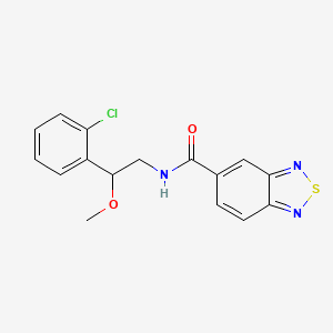 N-(2-(2-chlorophenyl)-2-methoxyethyl)benzo[c][1,2,5]thiadiazole-5-carboxamide