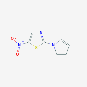 molecular formula C7H5N3O2S B2652074 5-硝基-2-(1H-吡咯-1-基)-1,3-噻唑 CAS No. 219620-22-1