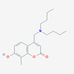 4-[(Dibutylamino)methyl]-7-hydroxy-8-methylchromen-2-one