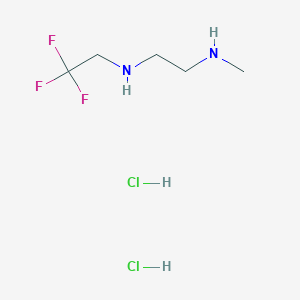 molecular formula C5H13Cl2F3N2 B2652101 [2-(甲基氨基)乙基](2,2,2-三氟乙基)胺二盐酸盐 CAS No. 2138112-99-7