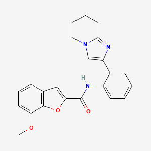 7-methoxy-N-(2-(5,6,7,8-tetrahydroimidazo[1,2-a]pyridin-2-yl)phenyl)benzofuran-2-carboxamide