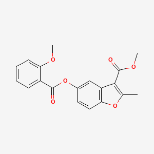 3-(Methoxycarbonyl)-2-methylbenzo[b]furan-5-yl 2-methoxybenzoate