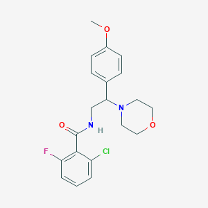 2-chloro-6-fluoro-N-(2-(4-methoxyphenyl)-2-morpholinoethyl)benzamide