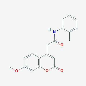 2-(7-methoxy-2-oxo-2H-chromen-4-yl)-N-(o-tolyl)acetamide