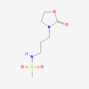 N-[3-(2-Oxo-1,3-oxazolidin-3-yl)propyl]methanesulfonamide