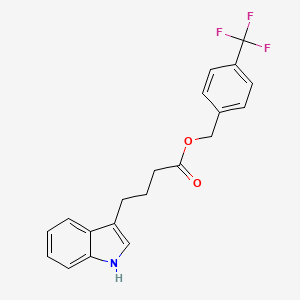 [4-(trifluoromethyl)phenyl]methyl 4-(1H-indol-3-yl)butanoate