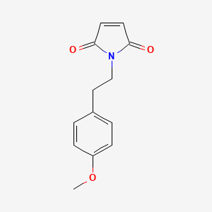 molecular formula C13H13NO3 B2652148 1-[2-(4-methoxyphenyl)ethyl]-2,5-dihydro-1H-pyrrole-2,5-dione CAS No. 140481-07-8