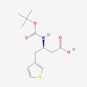 molecular formula C13H19NO4S B2652159 Boc-(R)-3-Amino-4-(3-thienyl)-butyric acid CAS No. 269726-92-3