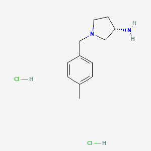 molecular formula C12H20Cl2N2 B2652174 (S)-1-(4-Methylbenzyl)pyrrolidin-3-amine dihydrochloride CAS No. 169452-09-9