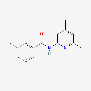 molecular formula C16H18N2O B2652181 Benzamide,n-(4,6-dimethyl-2-pyridinyl)-3,5-dimethyl- CAS No. 127722-71-8