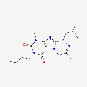 7-butyl-3,9-dimethyl-1-(2-methylprop-2-enyl)-4H-purino[8,7-c][1,2,4]triazine-6,8-dione